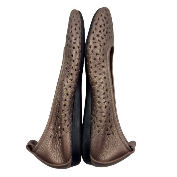 Arche Lilly Laser Cut Leather Butter Soft Metallic Ballet Flats Women's 38/7.5-8 - Picture 7 of 11